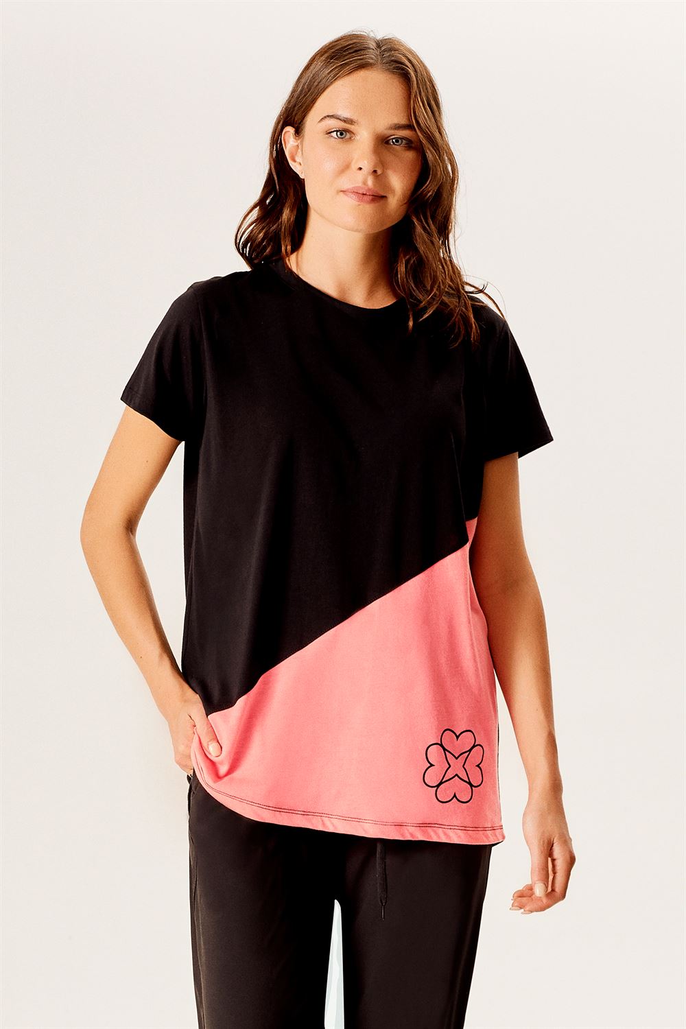 Kontrast T-shirt