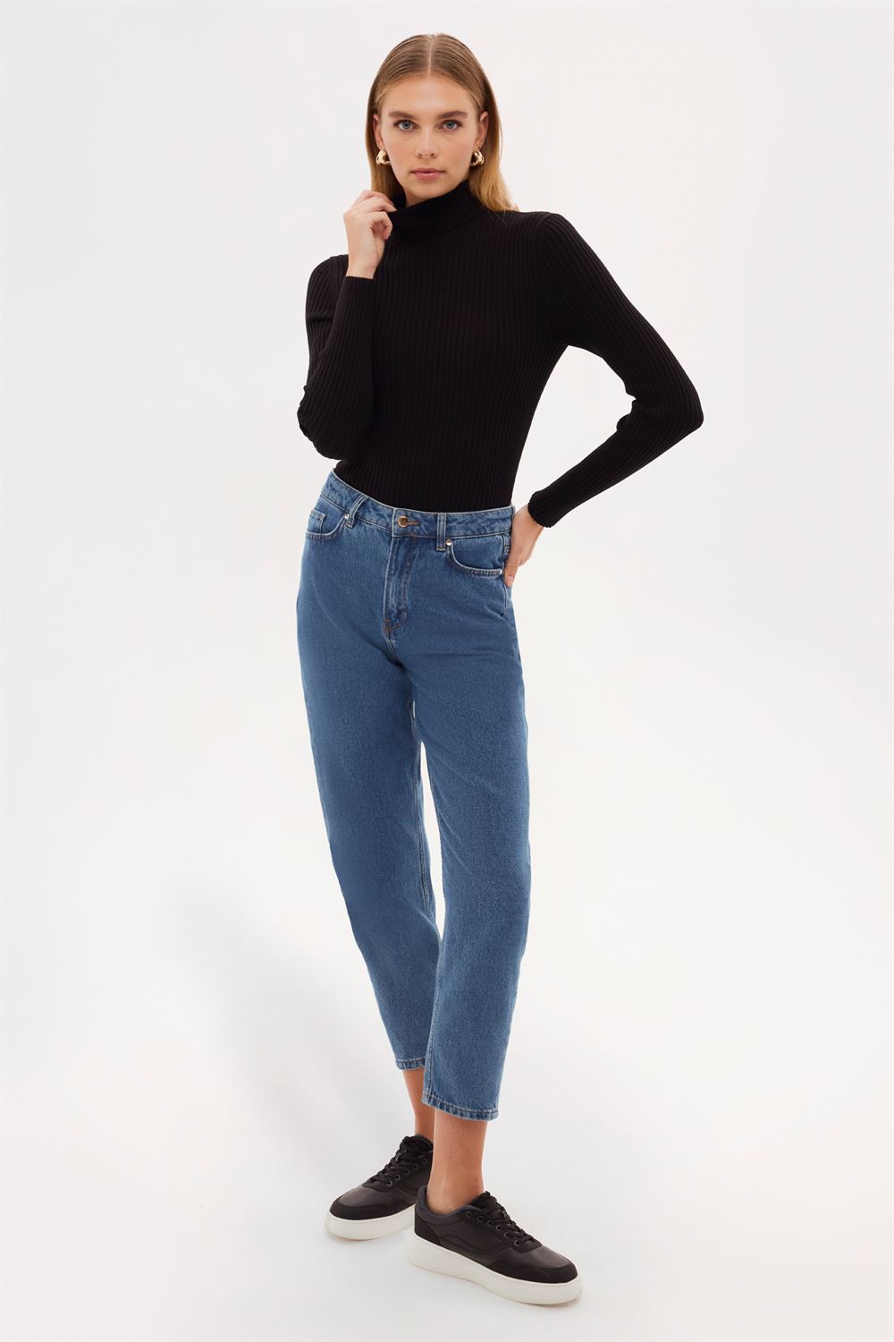 Mom Fit Denim Pantolon