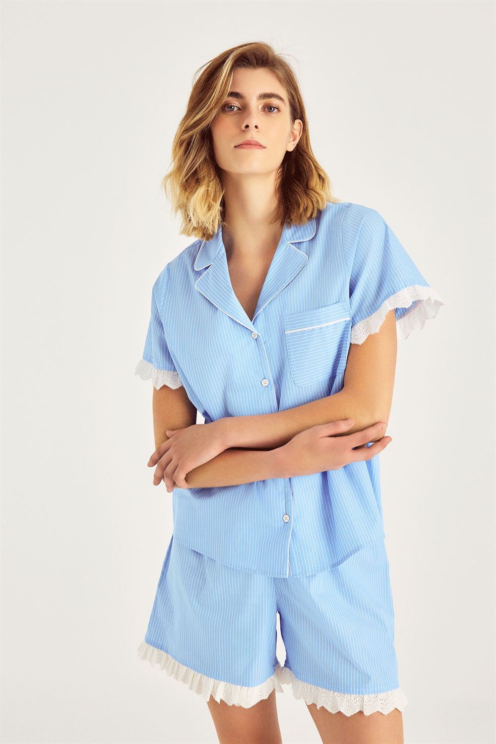 Çizgili Pijama Takımı