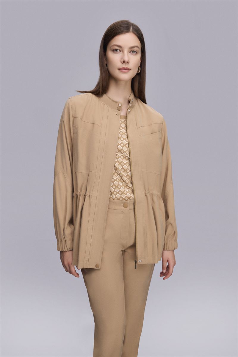 Beli Tünelli Taba Spor Ceket