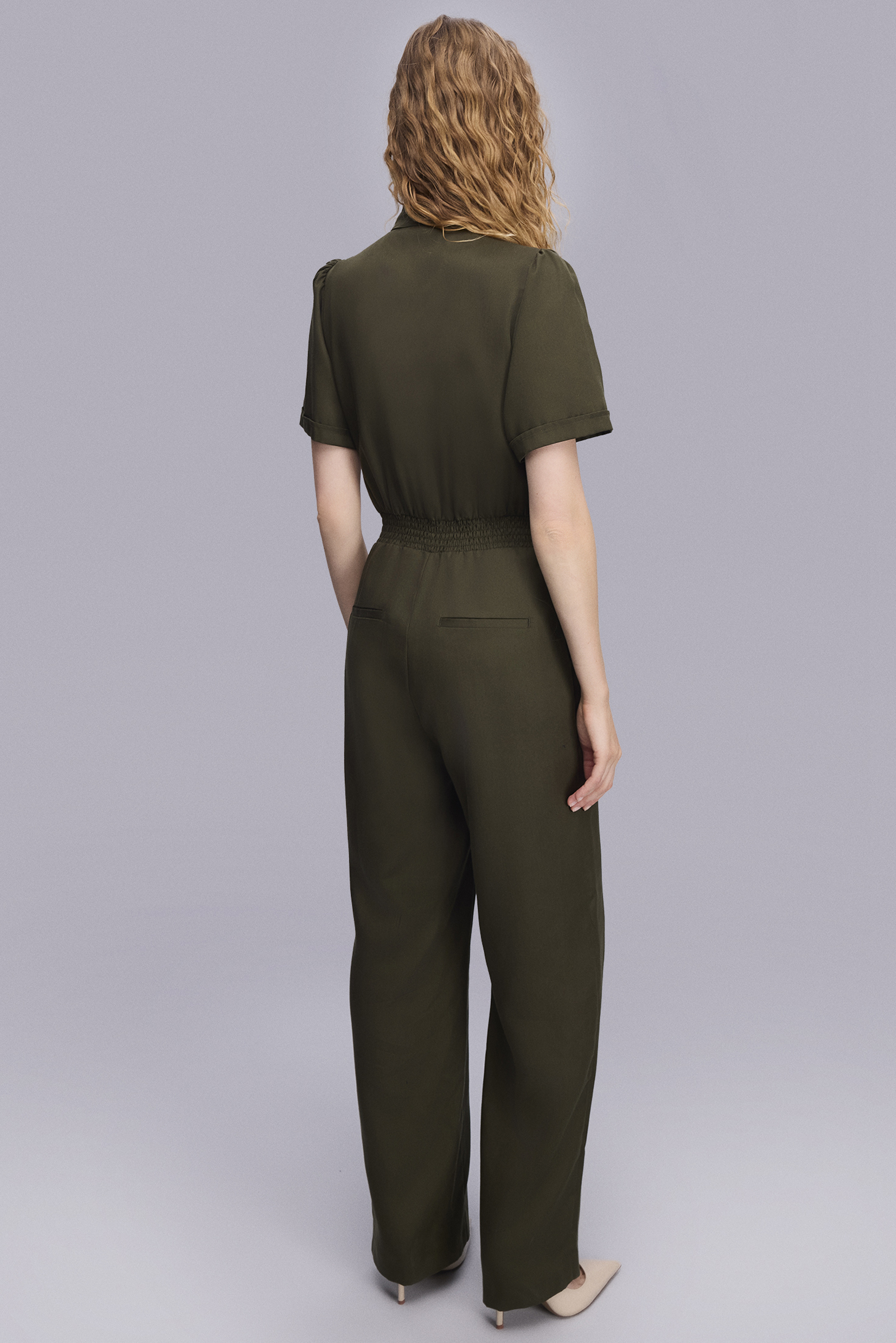 Yarım Kollu Haki Spor Tulum Yarım Kollu Haki Spor Tulum