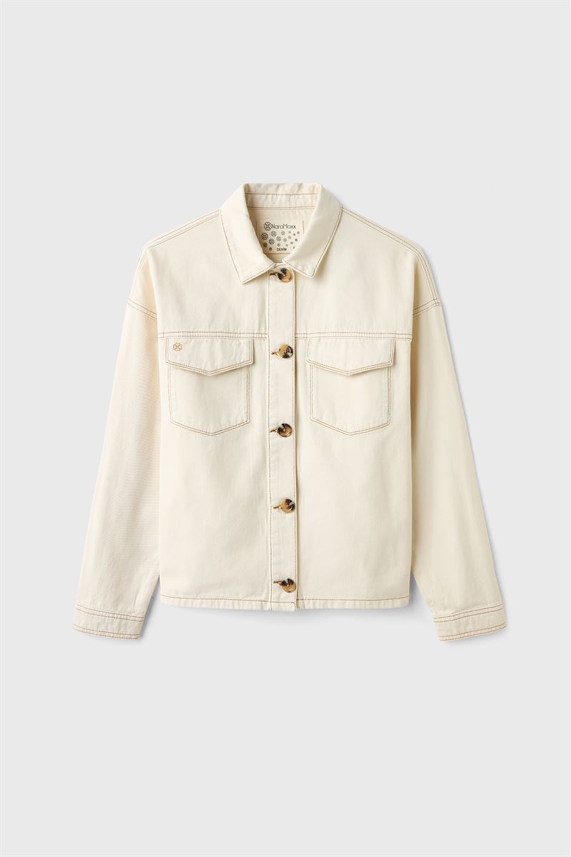 Cepli Ekru Kot Ceket