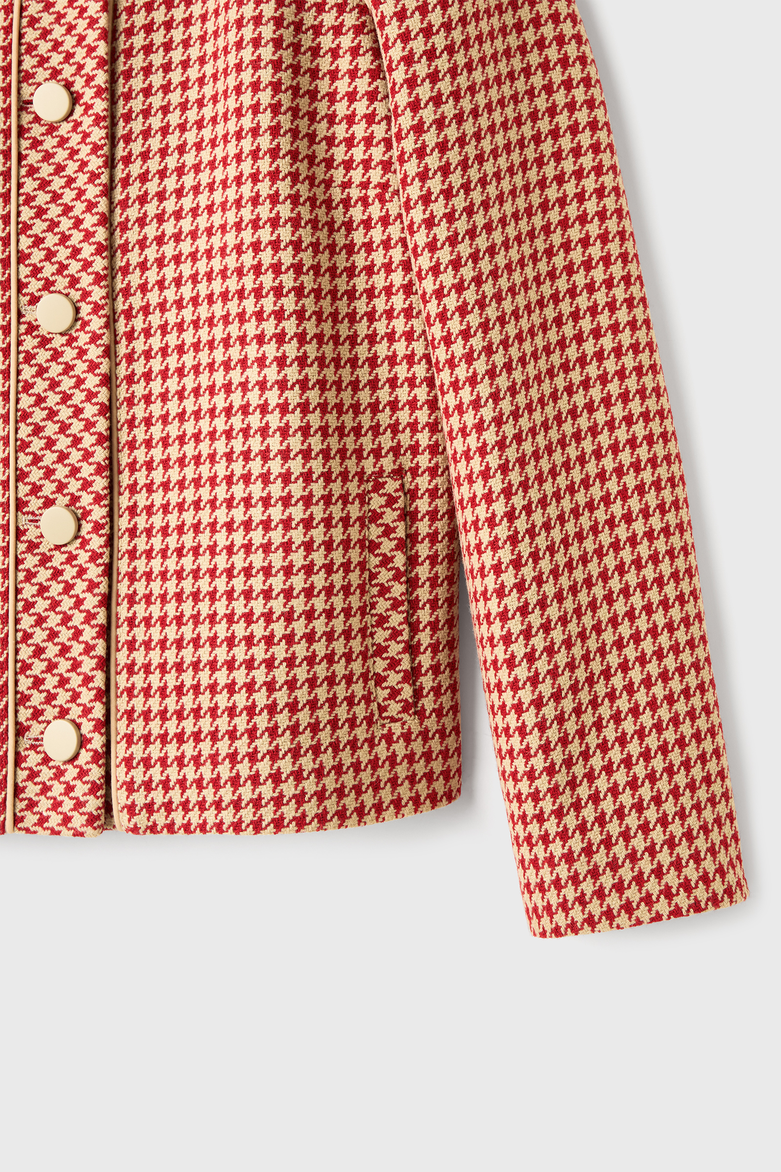 Kazayağı Desen Tüvit Ceket Kazayağı Desen Tüvit Ceket