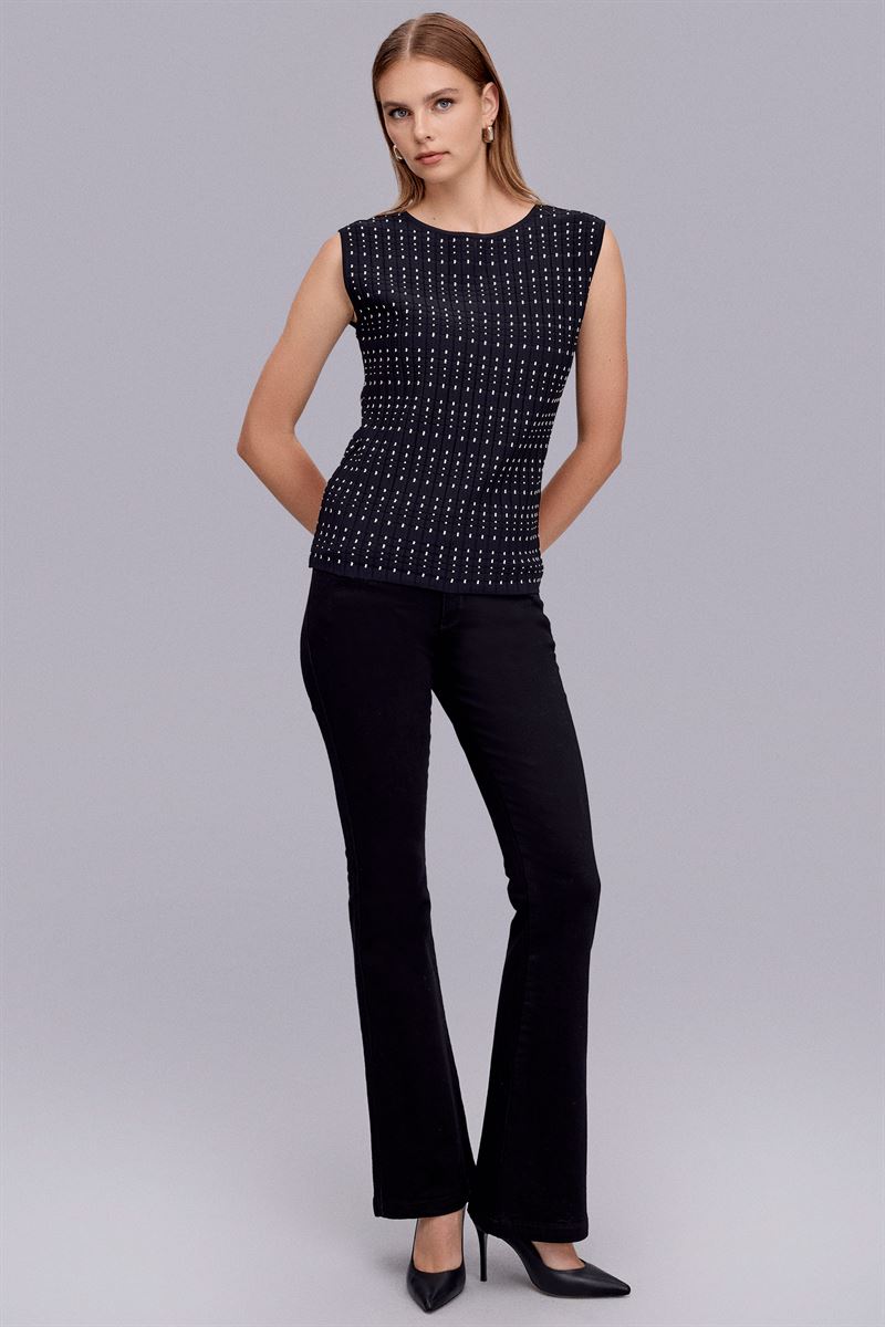 NARAMAXX 229 TRİKO BLUZ SİYAH